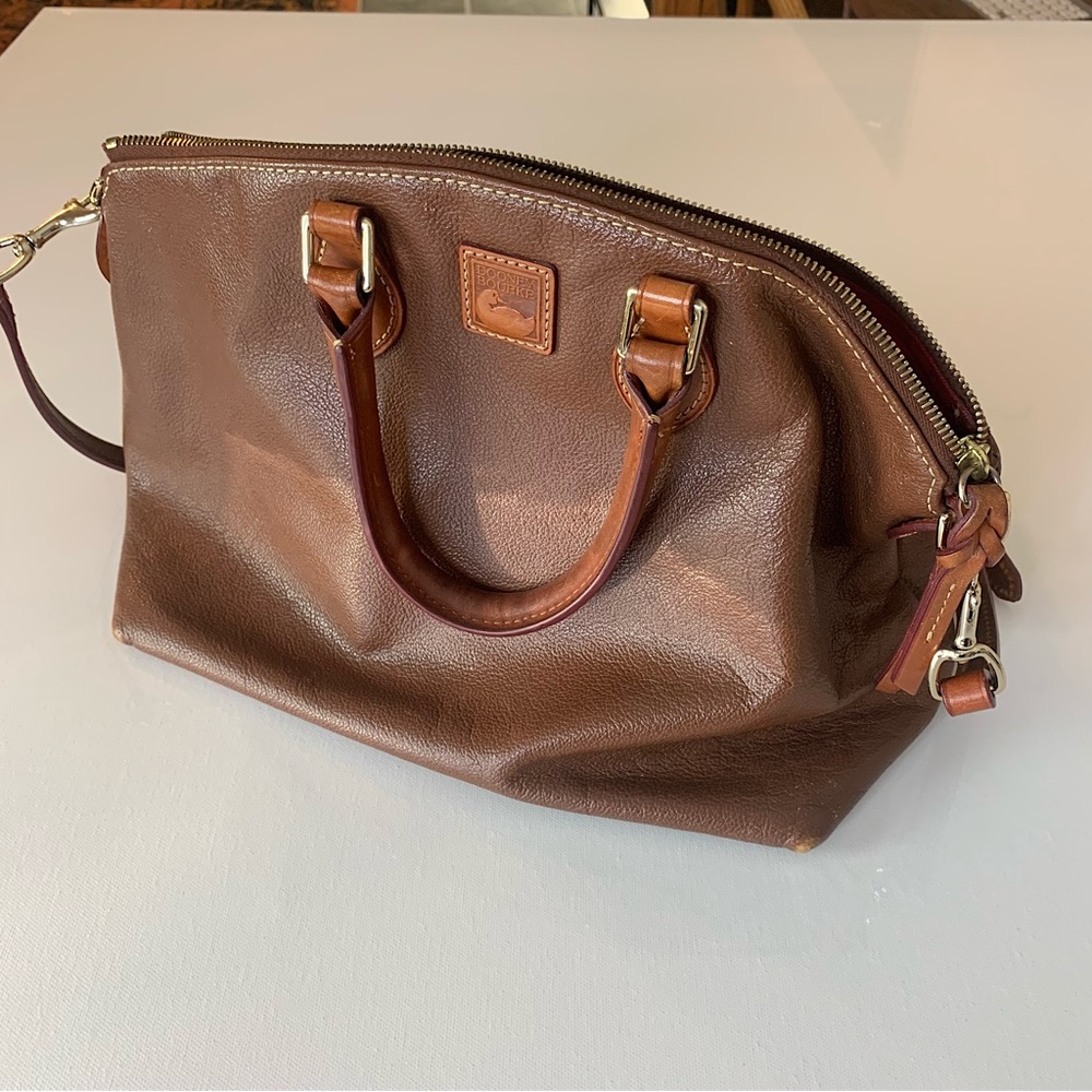 Vintage Dooney and Bourke Brown Leather Handbag